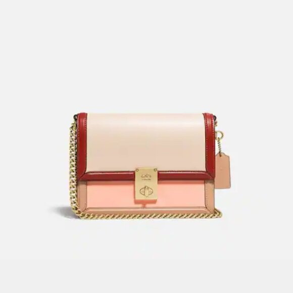 Coach Hutton Shoulder Bag In Colorblock - Picture 13 of 16